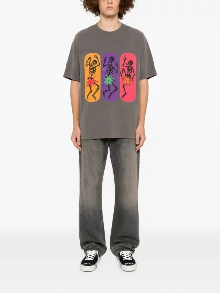 Tricou Melt cu imagine gri