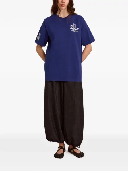 Tricou Damson Madder cu imagine albastru