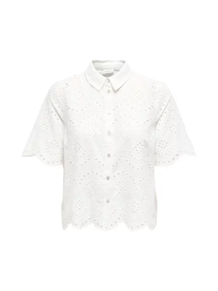 ONLY Bluză Camicia' alb