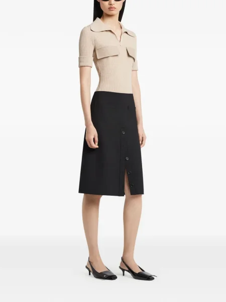 Polo Courreges prążkowane