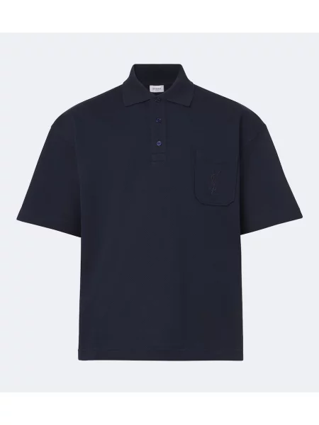 Tricou polo Saint Laurent albastru