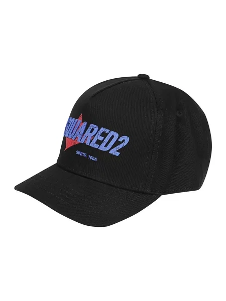 Czapka z daszkiem Dsquared2 z logo czarna