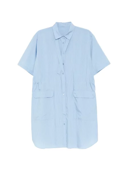 Rochie tip cămașă Jnby cu dungi albastru