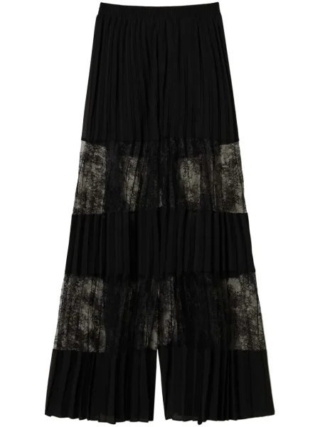 Pantaloni Twinset plisate negru