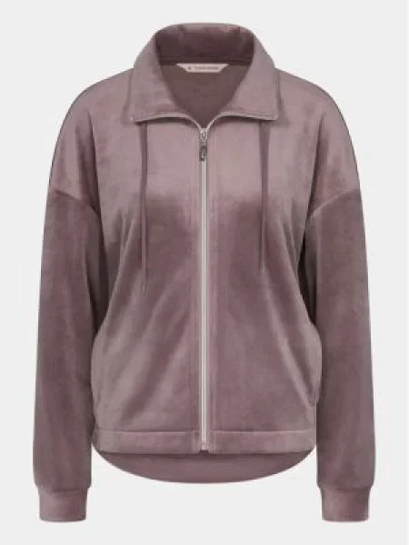 Triumph Bluză Cozy Comfort Velour Zip Jacket maro