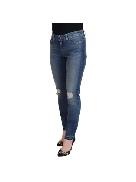Skinny jeansy skinny Dolce And Gabbana niebieskie