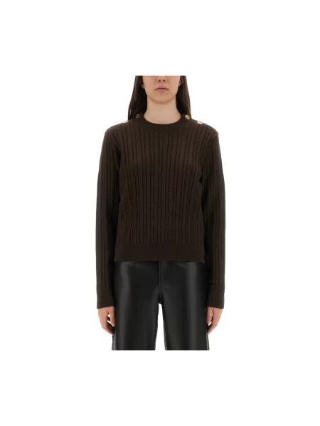 Sweter Golden Goose wełniany brązowy