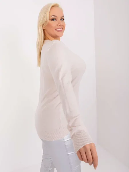 Pulover Fashionhunters casual bej
