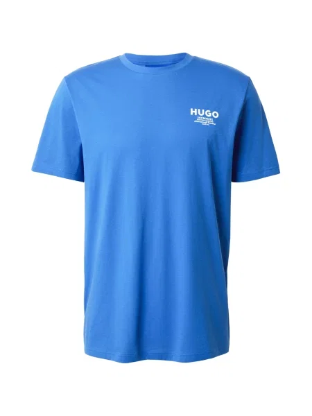 HUGO Tricou Nesptee albastru alb