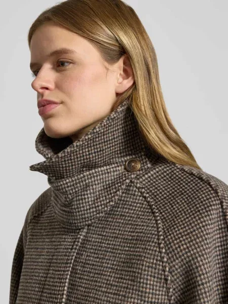 Płaszcz o kroju loose fit z dodatkiem wełny model „Joline” Leger By Lena Gercke