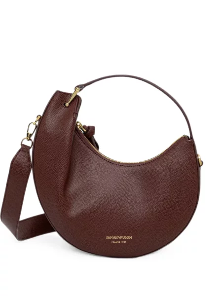 Geanta hobo Emporio Armani din piele roșu