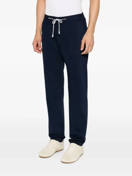 Pantaloni Eleventy cu cordon albastru