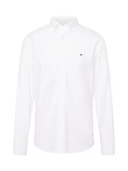 TOMMY HILFIGER Cămașă HERITAGE bleumarin / roșu alb