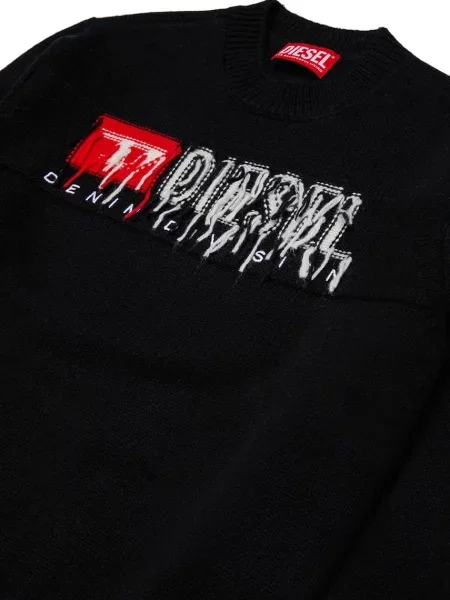 Diesel melegítőfelső gyerek KONZI OVER KNITWEAR fekete