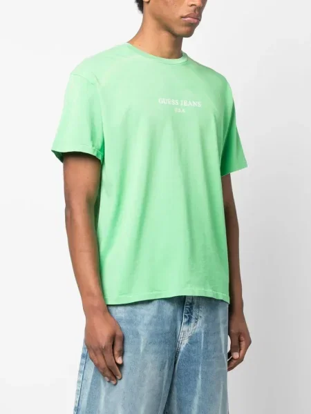 Tricou Guess cu imagine verde