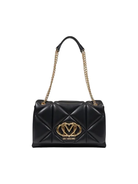 Pikowana torebka Love Moschino czarna