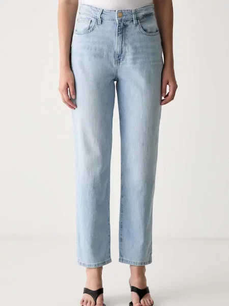 Guess blugi mom fit pentru femei NEW MOM albastru
