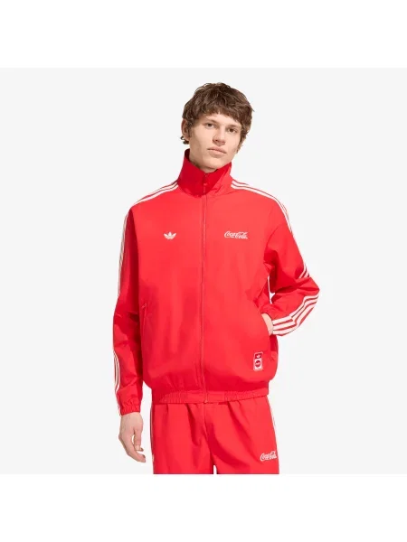 Jachetă adidas x Coca Cola Classic Sport Firebird Track Jacket Vivid Red M roșu
