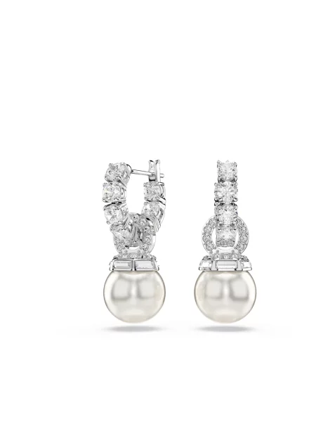 Kolczyki Swarovski szare