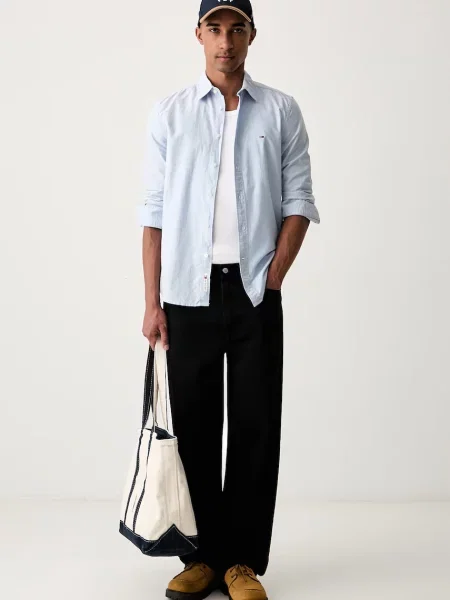 Tommy Jeans oxford srajca modra