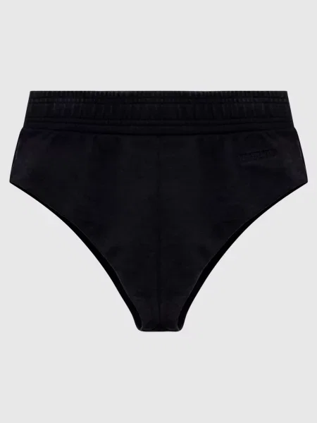 Шорти-міні з вишивкою логотипа Vetements чорні