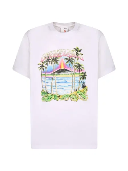 Tricou Casablanca cu imagine alb