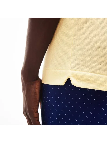 Lacoste Koszulka Polo Oryginał Petit Piqué żółta