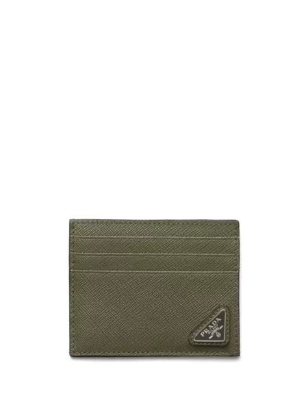 Portofel Prada din piele verde