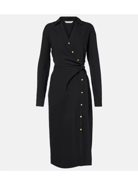 Rochie midi Veronica Beard până la genunchi de costum negru