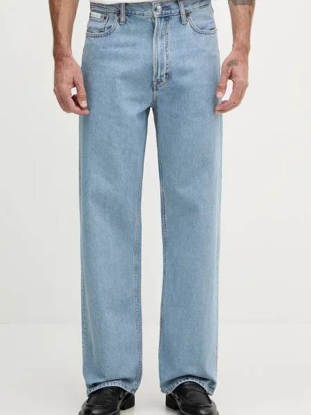 Calvin Klein Jeans jeansy relaxed fit niebieskie