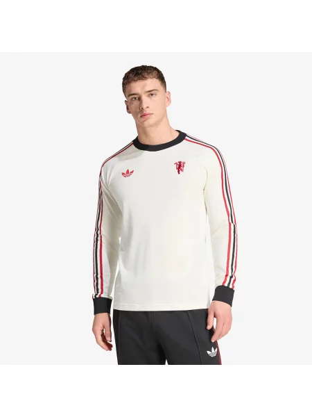 T-shirt adidas Mufc Og Ls Off White S biała