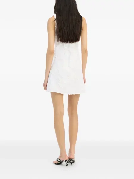 Rochie mini Rotate Birger Christensen evazată de costum mini alb