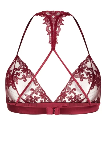 Gėlėtas nėriniuotas liemenėlė Fleur Of England raudona