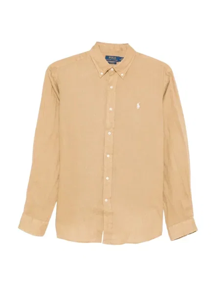 Tricou polo Polo Ralph Lauren din piele de căprioară scurt albastru
