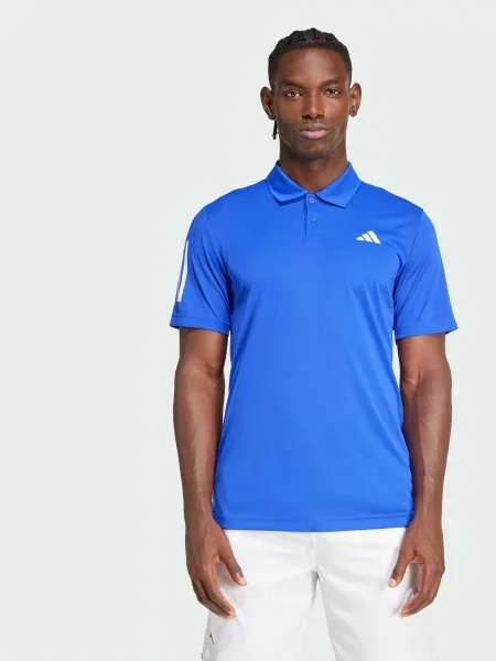 Поло спортивне adidas комбінований верх синій