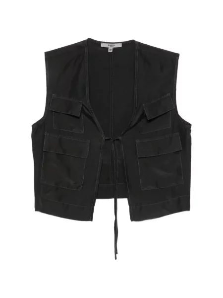 Vestă Barena de mătase negru