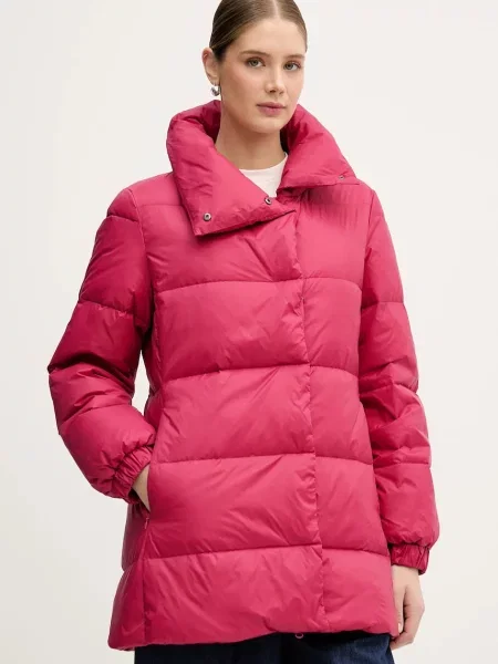 United Colors of Benetton geacă de puf de iarna roz