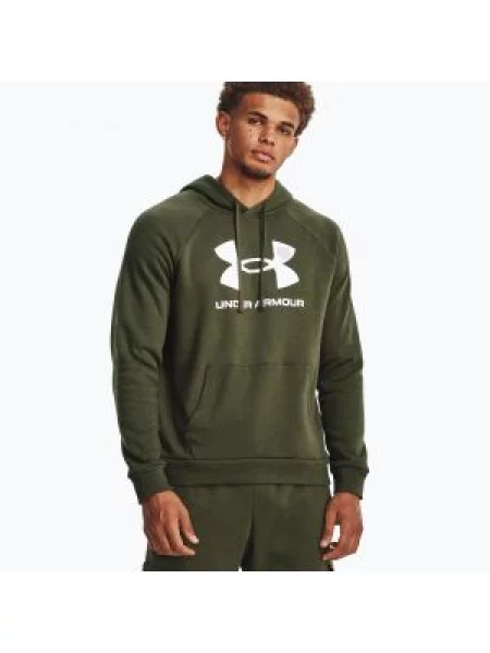 Bluza Under Armour Rival Fleece Logo HD marine od green/white biały