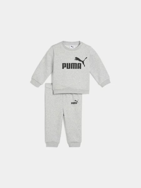 Дитячий Спортивний костюм PUMA Ess Crew Set Fl комбінований верх сірий