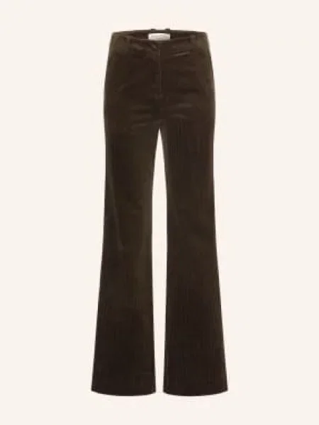 Marc O'polo Bootcut Kalhoty Z Manšestru tmavě hnědá