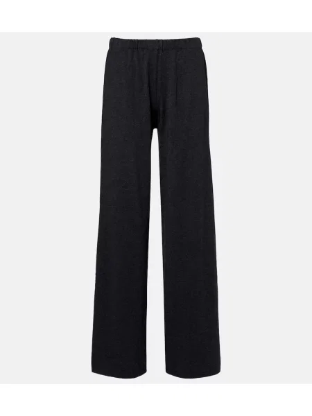 Hlače Lisa Yang od kašmira siva