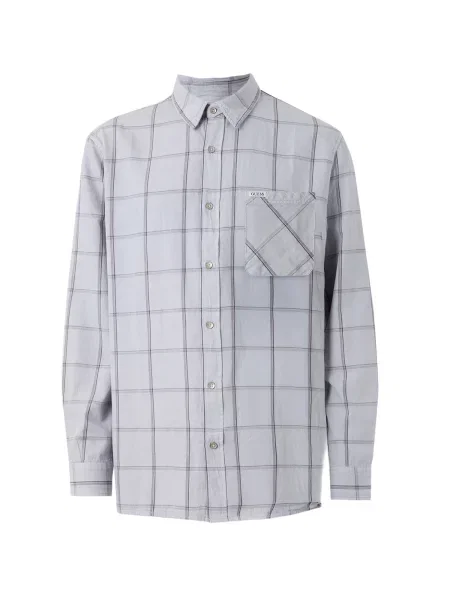 GUESS Cămașă albastru porumbel negru