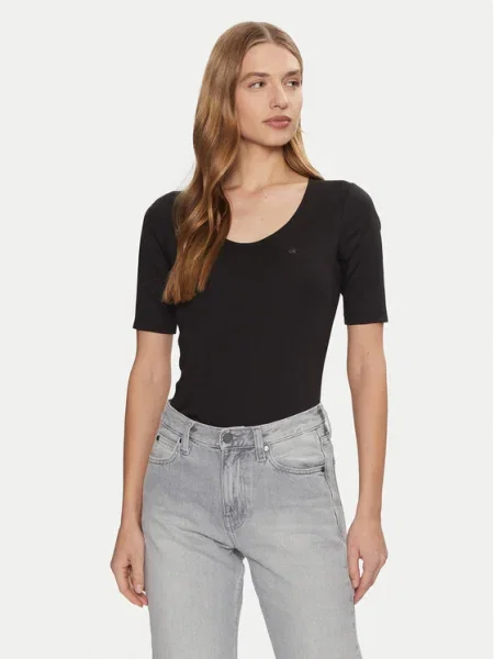 Тениска Calvin Klein черно