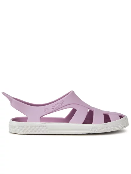 Juniorské sandály BOATILUS Bioty lila/white bílé