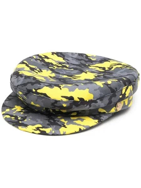 Șapcă Manokhi cu imagine cu model camuflaj gri