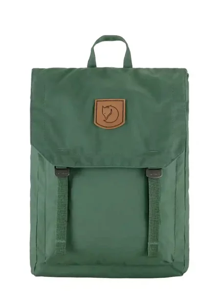 Раница Fjallraven Foldsack No. 1 малък с изчистен дизайн зелено