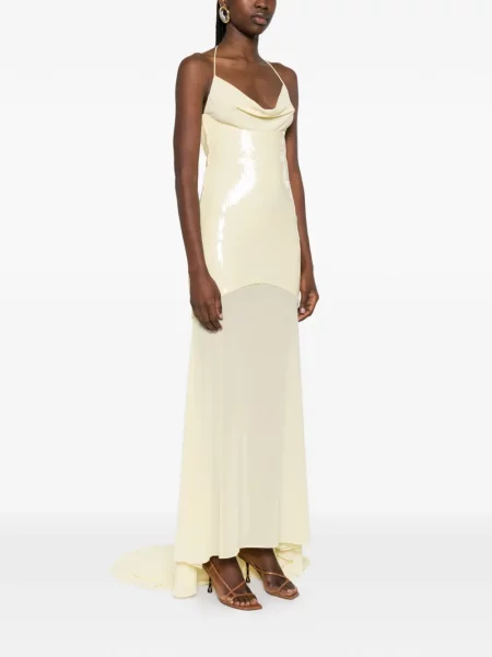 Rochie maxi Patrizia Pepe de costum galben
