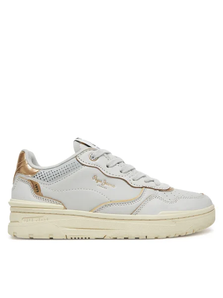 Pepe Jeans Sneakersy Chester Distress W Biela sivá