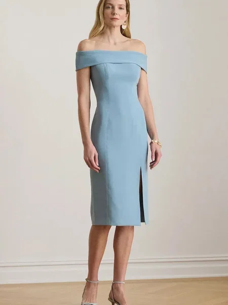 Lauren Ralph Lauren rochie spaniolă albastru