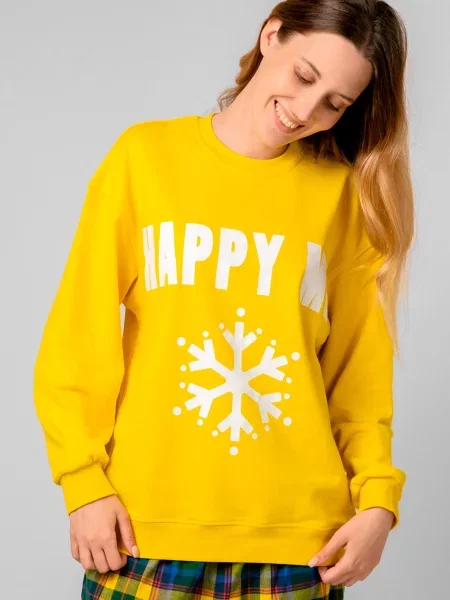 Свитшот Brabrabra желтый